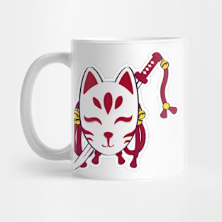 Cute kitsune mask Mug